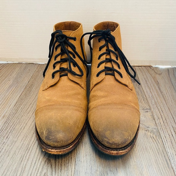 Thursday, Mens Desert Cadet Tan Suede Chukkas Lace Up Boots, 12.5. main image 6